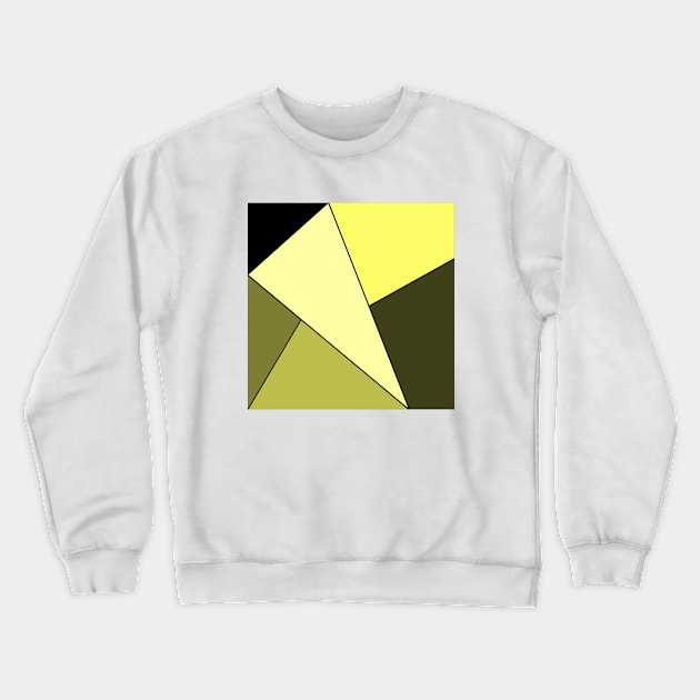 Yellow & Black Geo Crewneck Sweatshirt by Tilila